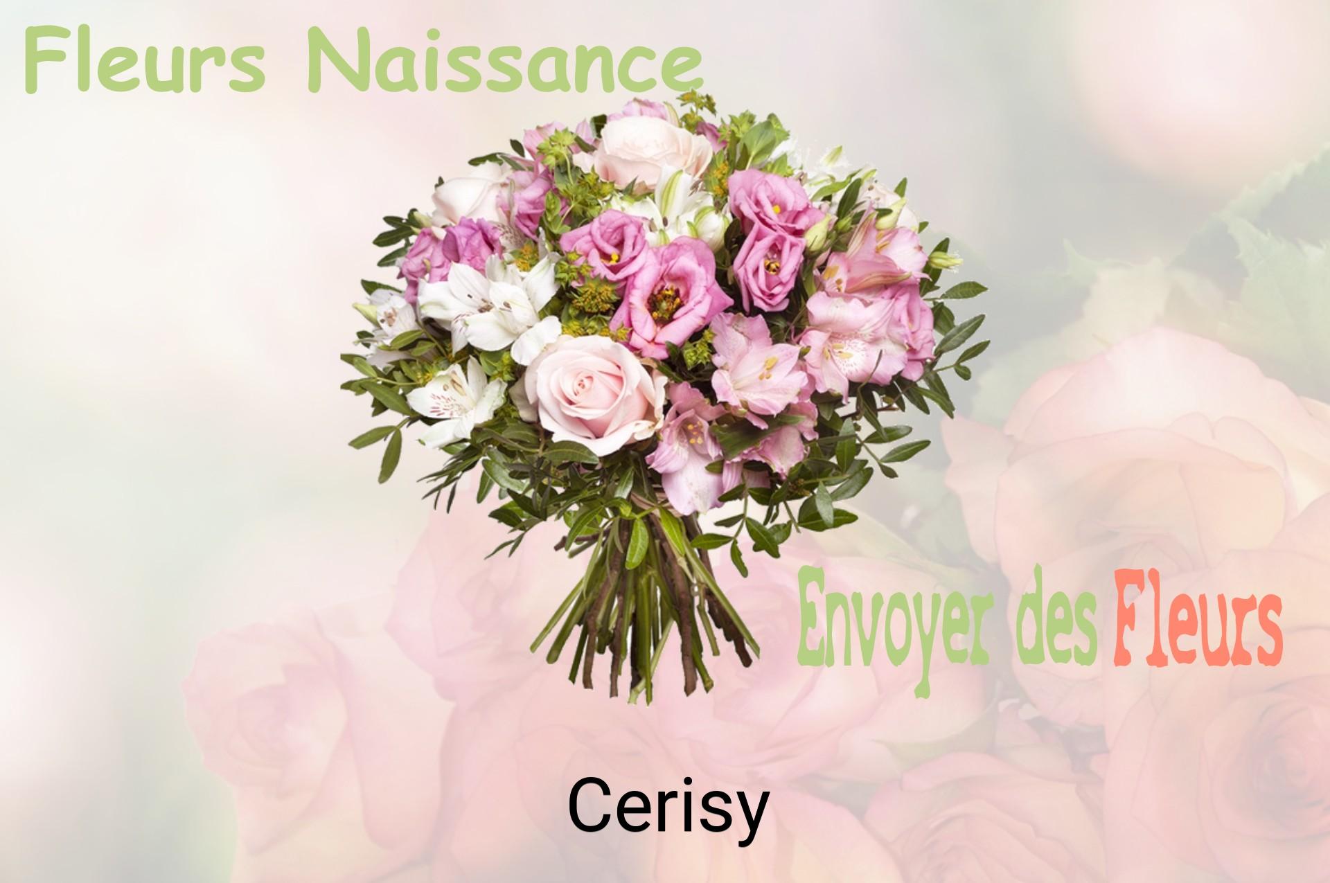 Bouquet de fleurs de naissance livré à Cerisy